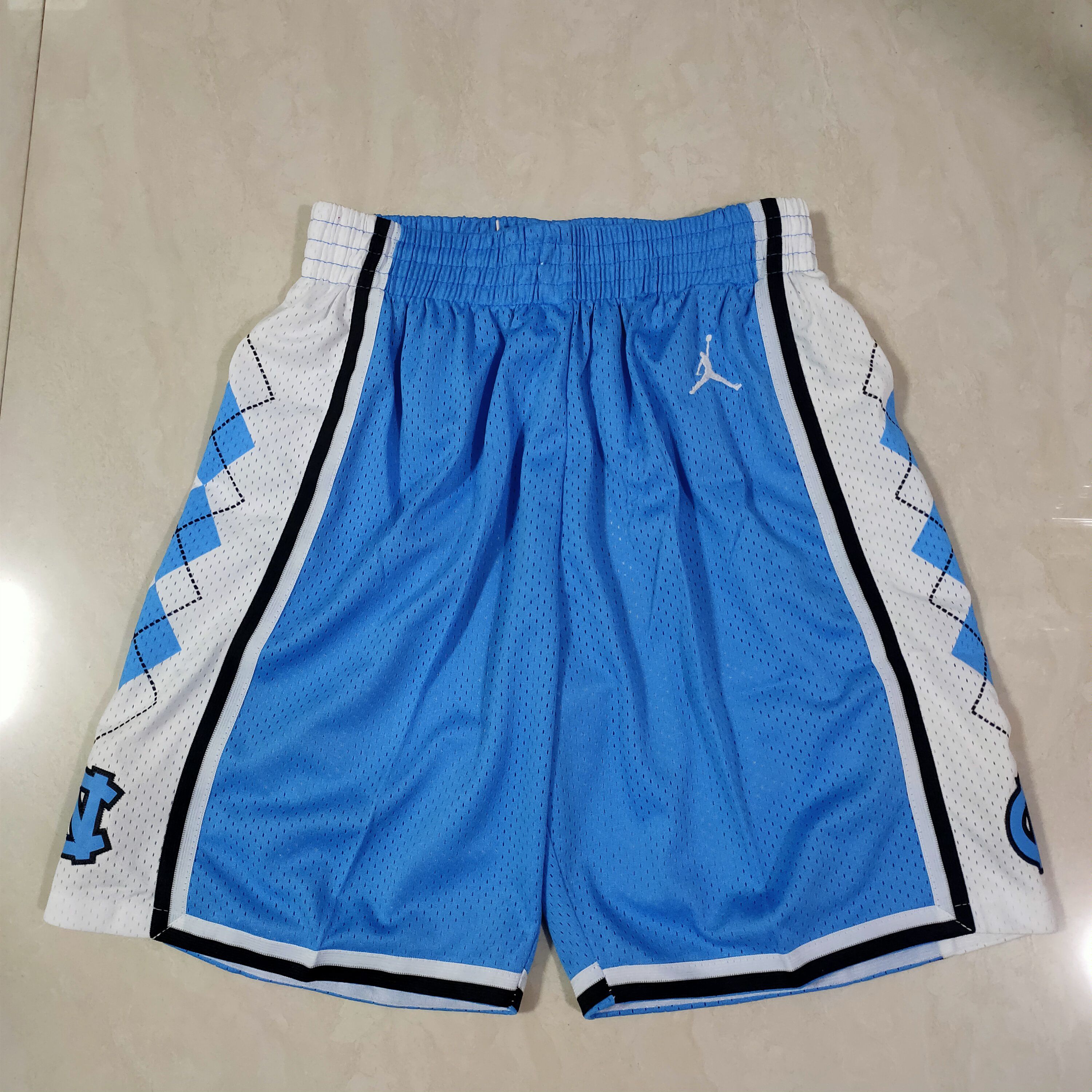 Cheap Men NBA North Carolina Blue Shorts 0416